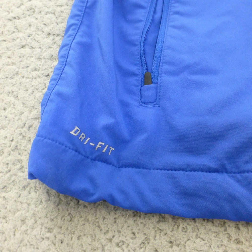 Nike Air Force Falcons Dri-FIT 1/4 Zip Short Sleeve Windbreaker Mens XL Blue - Picture 4 of 10